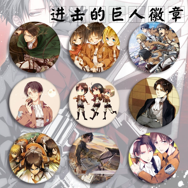 Anime Badges/pins aot