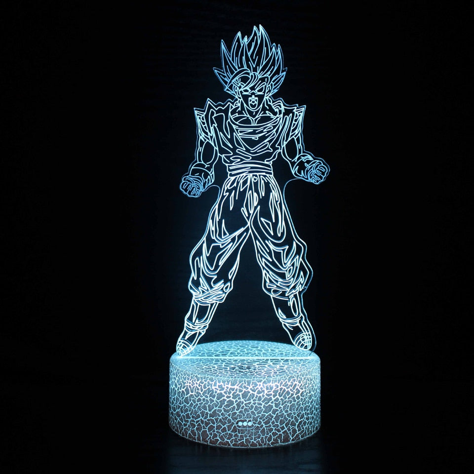 Anime 3D Lamp Night Light Boys Girls Manga Gift Touch Remote Control Led Color Changing Table Lamp Home Room Bedroom Desk Decor