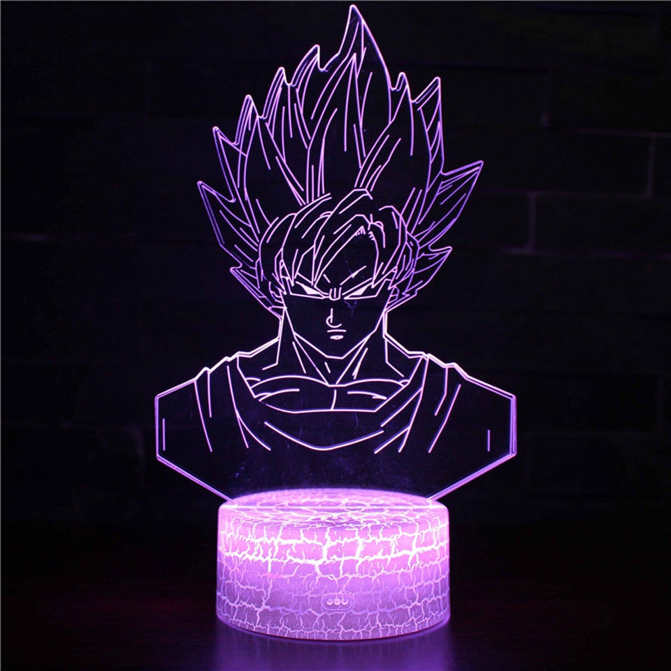 Anime 3D Lamp Night Light Boys Girls Manga Gift Touch Remote Control Led Color Changing Table Lamp Home Room Bedroom Desk Decor
