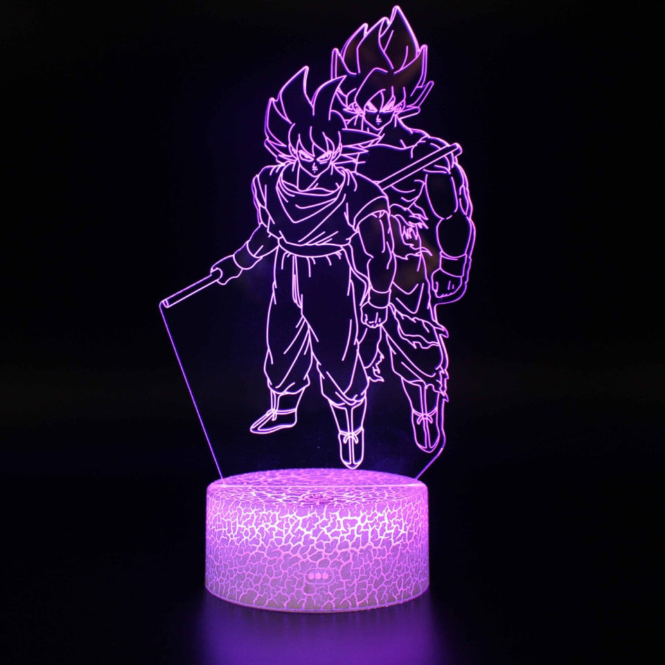 Anime 3D Lamp Night Light Boys Girls Manga Gift Touch Remote Control Led Color Changing Table Lamp Home Room Bedroom Desk Decor