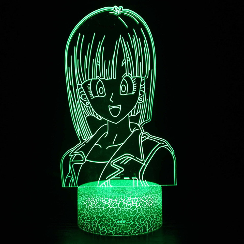 Anime 3D Lamp Night Light Boys Girls Manga Gift Touch Remote Control Led Color Changing Table Lamp Home Room Bedroom Desk Decor