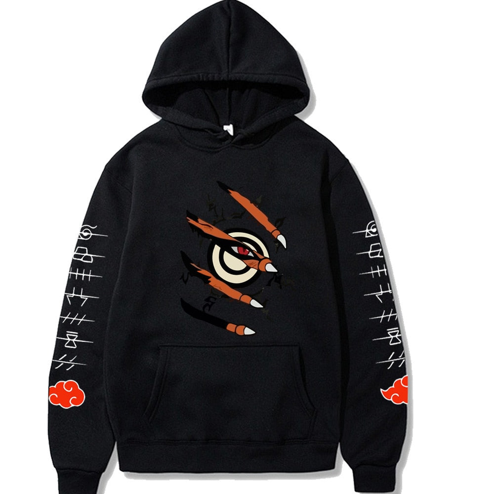 Harajuku Ninja Sweater Street Men's Hoodie Casual Cartoon Printed Men's and Women's Top Make Money Not Friends