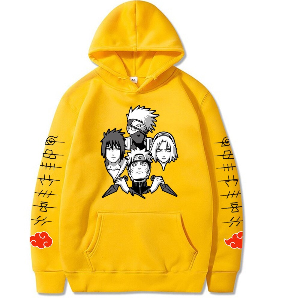Harajuku Ninja Sweater Street Men's Hoodie Casual Cartoon Printed Men's and Women's Top Make Money Not Friends