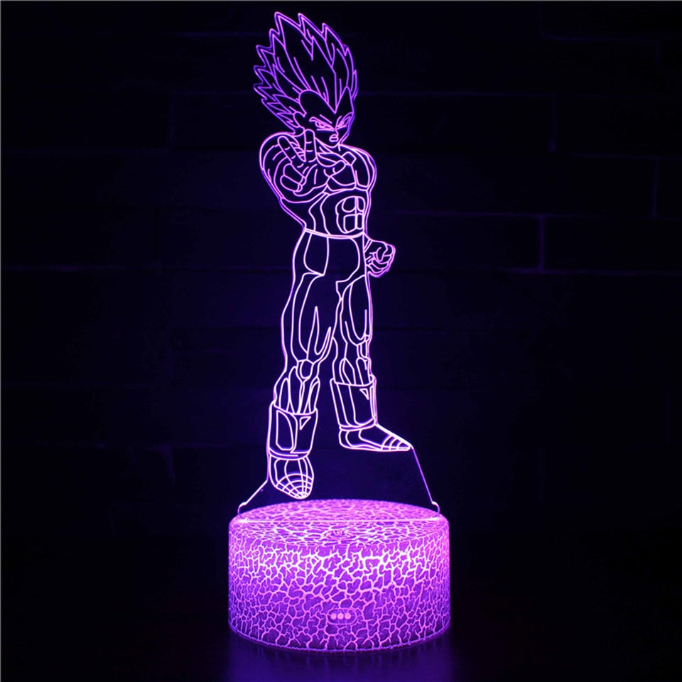 Anime 3D Lamp Night Light Boys Girls Manga Gift Touch Remote Control Led Color Changing Table Lamp Home Room Bedroom Desk Decor