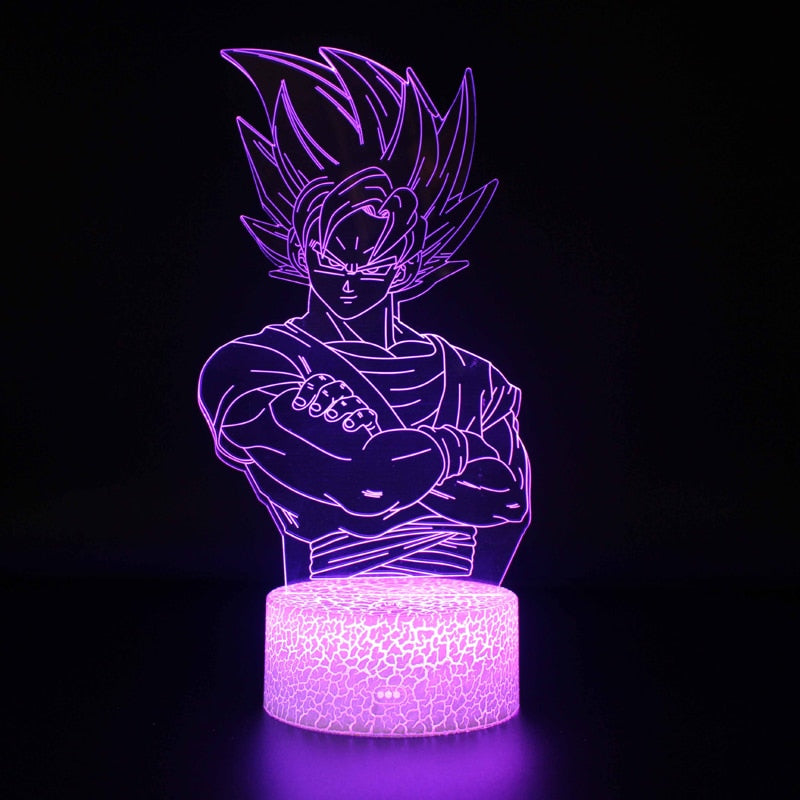 Anime 3D Lamp Night Light Boys Girls Manga Gift Touch Remote Control Led Color Changing Table Lamp Home Room Bedroom Desk Decor