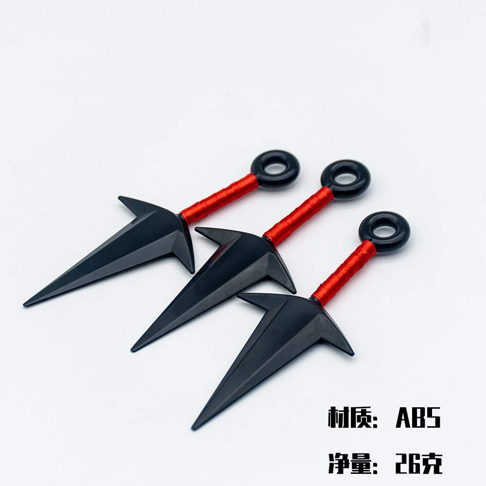 Naruto Kunai and Shuriken Set Weapon Pack Gloves Shoes Headbands Necklace ABS Cosplay Toy Figures Anime Ring Toys Kids Gift
