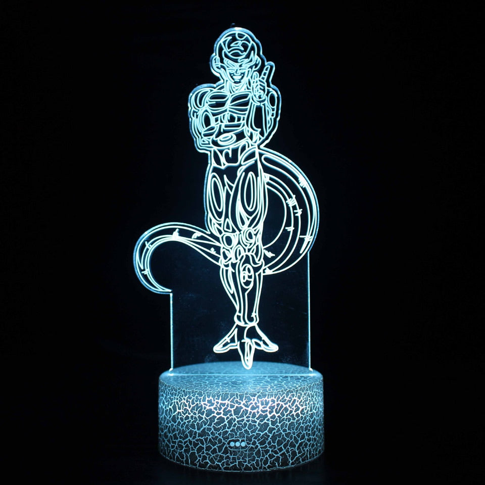 Anime 3D Lamp Night Light Boys Girls Manga Gift Touch Remote Control Led Color Changing Table Lamp Home Room Bedroom Desk Decor