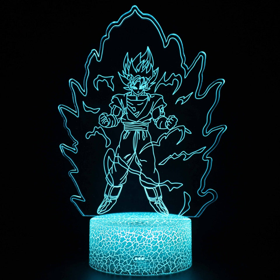Anime 3D Lamp Night Light Boys Girls Manga Gift Touch Remote Control Led Color Changing Table Lamp Home Room Bedroom Desk Decor