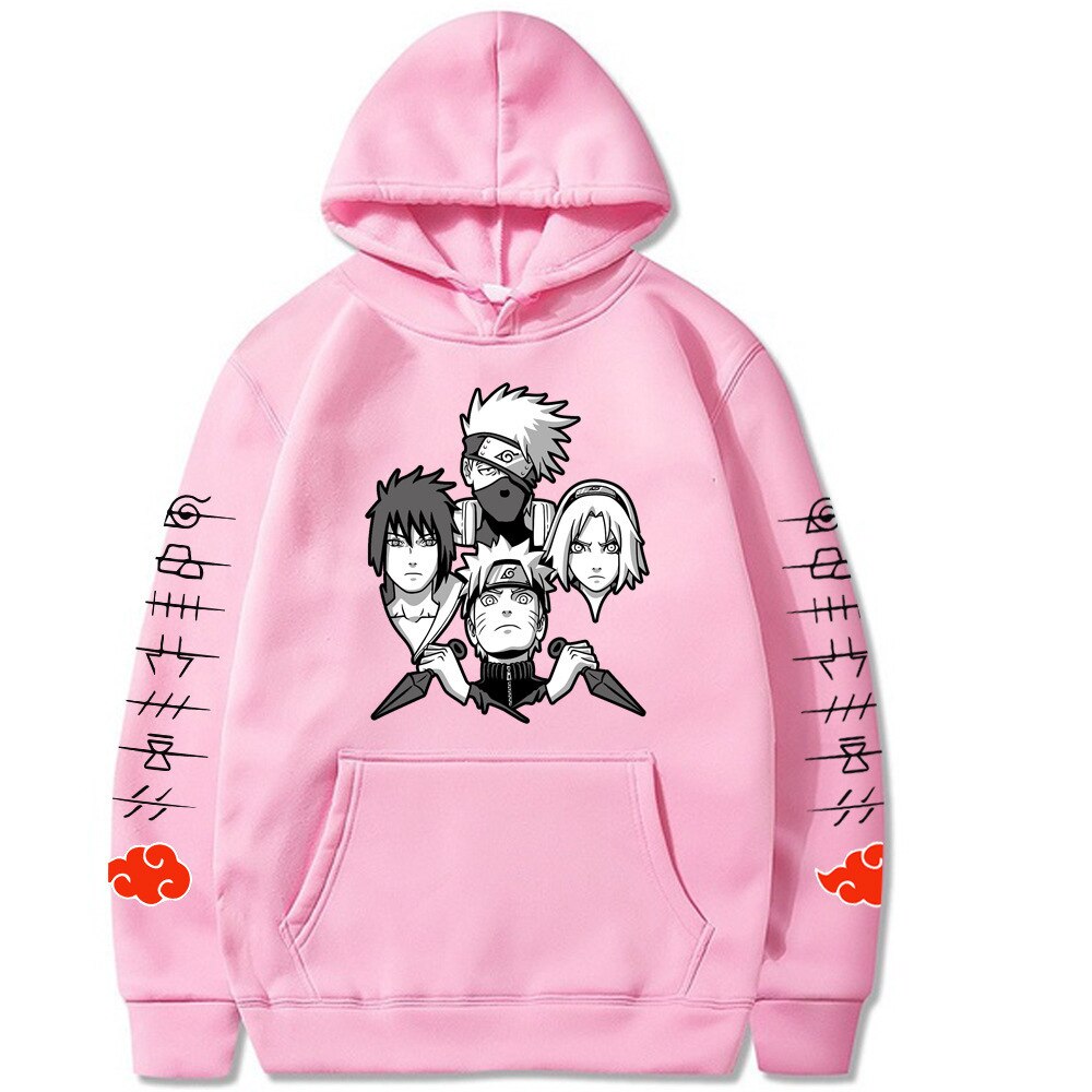 Harajuku Ninja Sweater Street Men's Hoodie Casual Cartoon Printed Men's and Women's Top Make Money Not Friends
