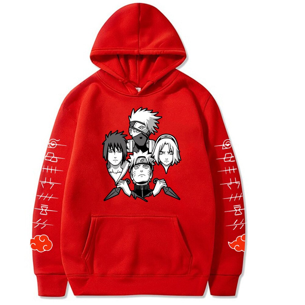 Harajuku Ninja Sweater Street Men's Hoodie Casual Cartoon Printed Men's and Women's Top Make Money Not Friends