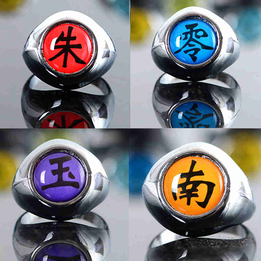 10pcs/SET Anime Metal rings