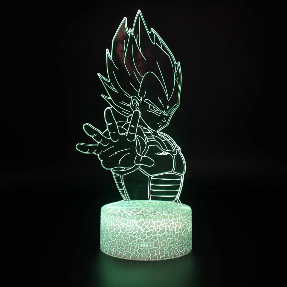 Anime 3D Lamp Night Light Boys Girls Manga Gift Touch Remote Control Led Color Changing Table Lamp Home Room Bedroom Desk Decor