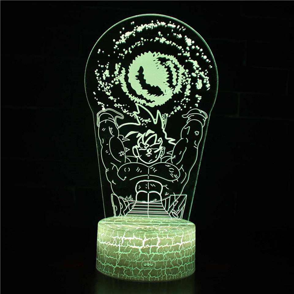 Anime 3D Lamp Night Light Boys Girls Manga Gift Touch Remote Control Led Color Changing Table Lamp Home Room Bedroom Desk Decor