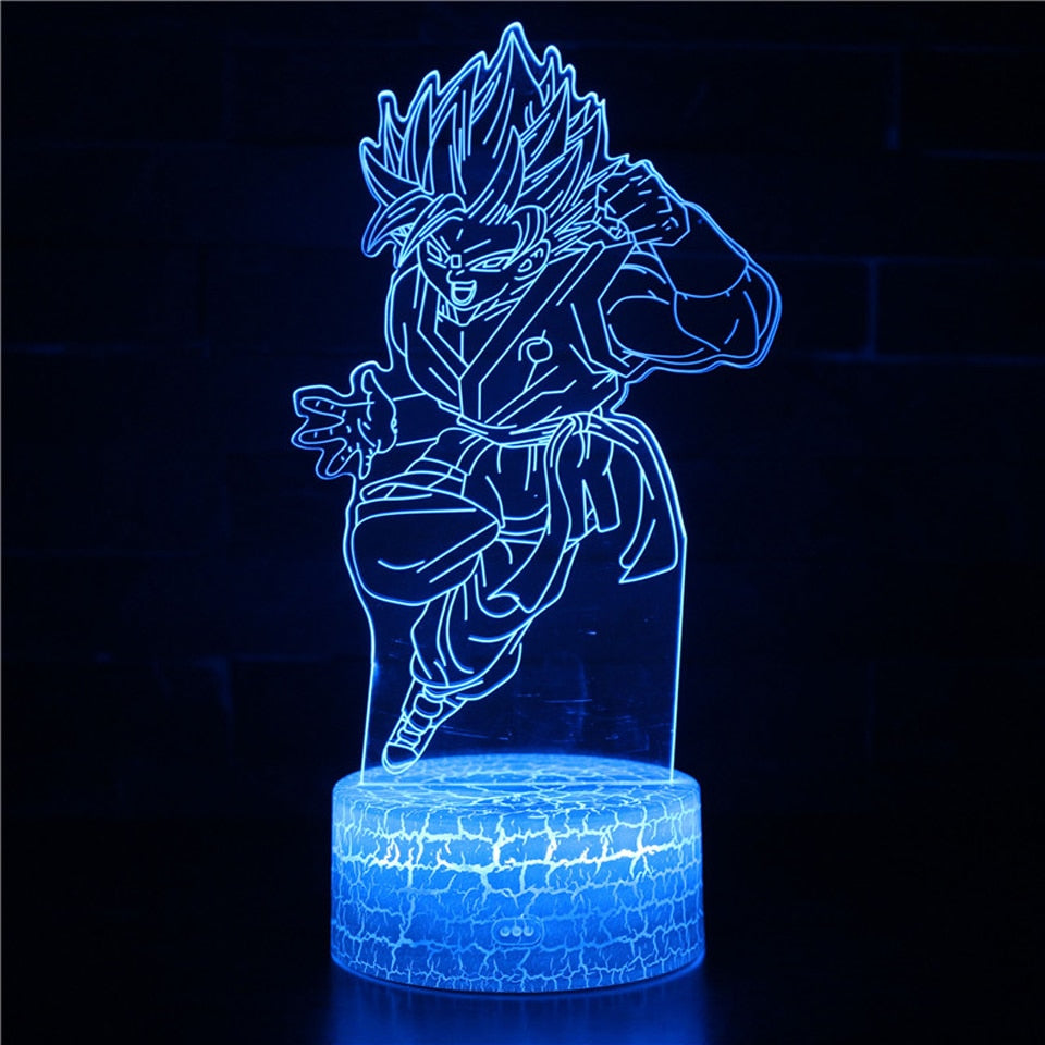 Anime 3D Lamp Night Light Boys Girls Manga Gift Touch Remote Control Led Color Changing Table Lamp Home Room Bedroom Desk Decor
