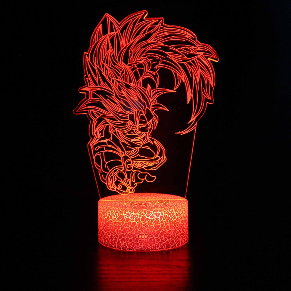 Anime 3D Lamp Night Light Boys Girls Manga Gift Touch Remote Control Led Color Changing Table Lamp Home Room Bedroom Desk Decor