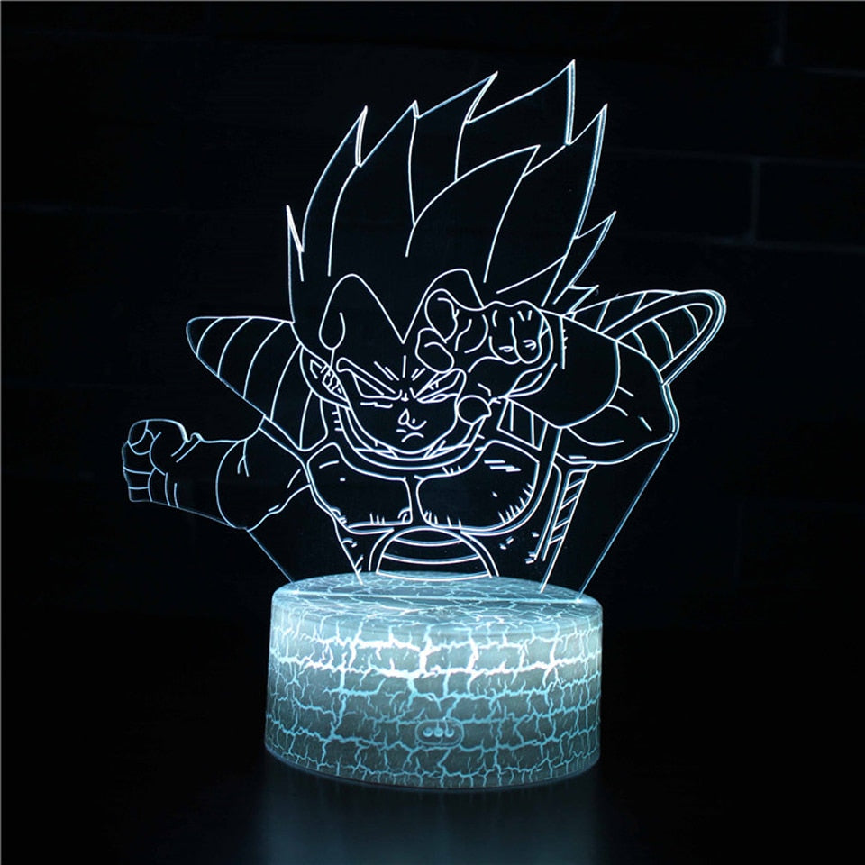 Anime 3D Lamp Night Light Boys Girls Manga Gift Touch Remote Control Led Color Changing Table Lamp Home Room Bedroom Desk Decor