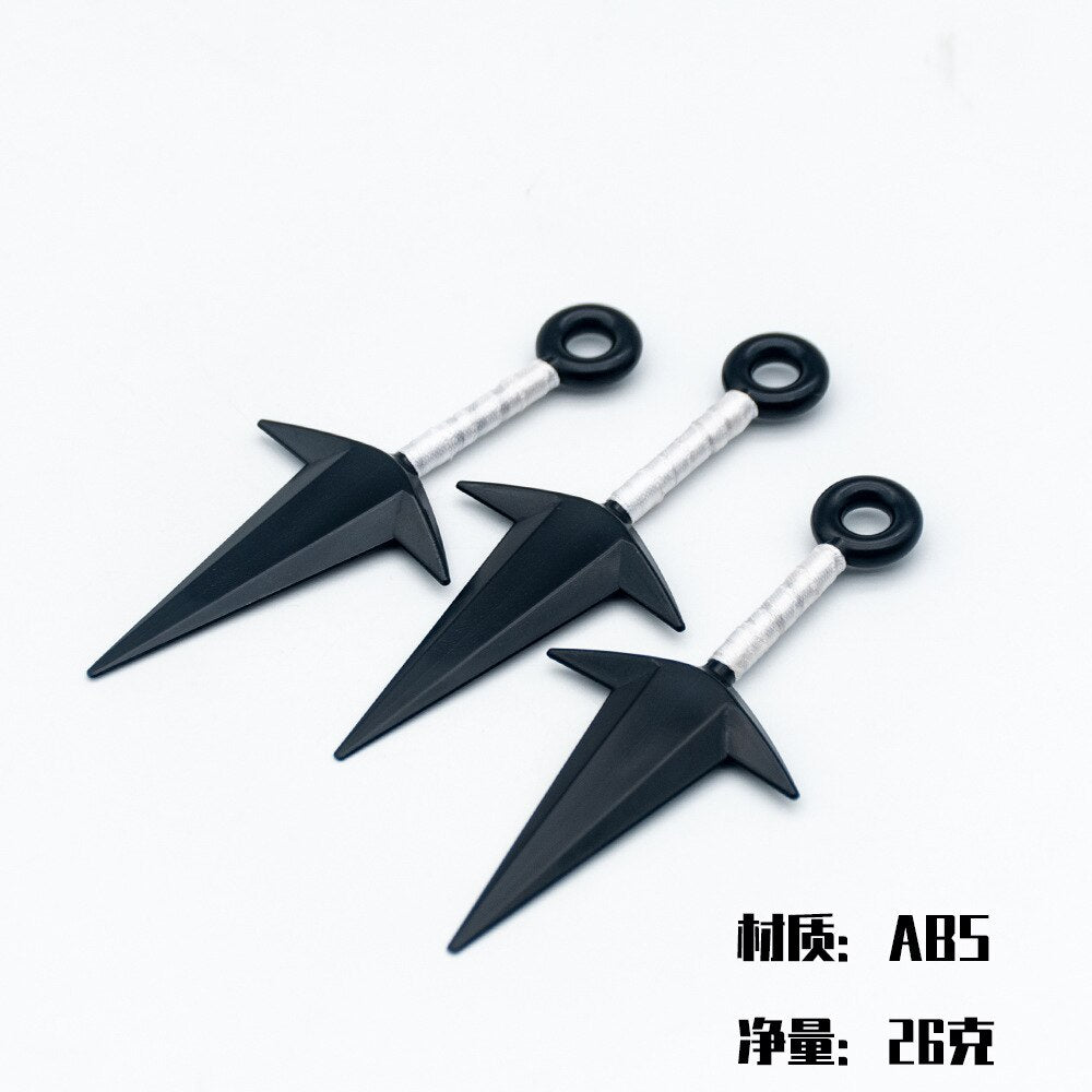 Naruto Kunai and Shuriken Set Weapon Pack Gloves Shoes Headbands Necklace ABS Cosplay Toy Figures Anime Ring Toys Kids Gift