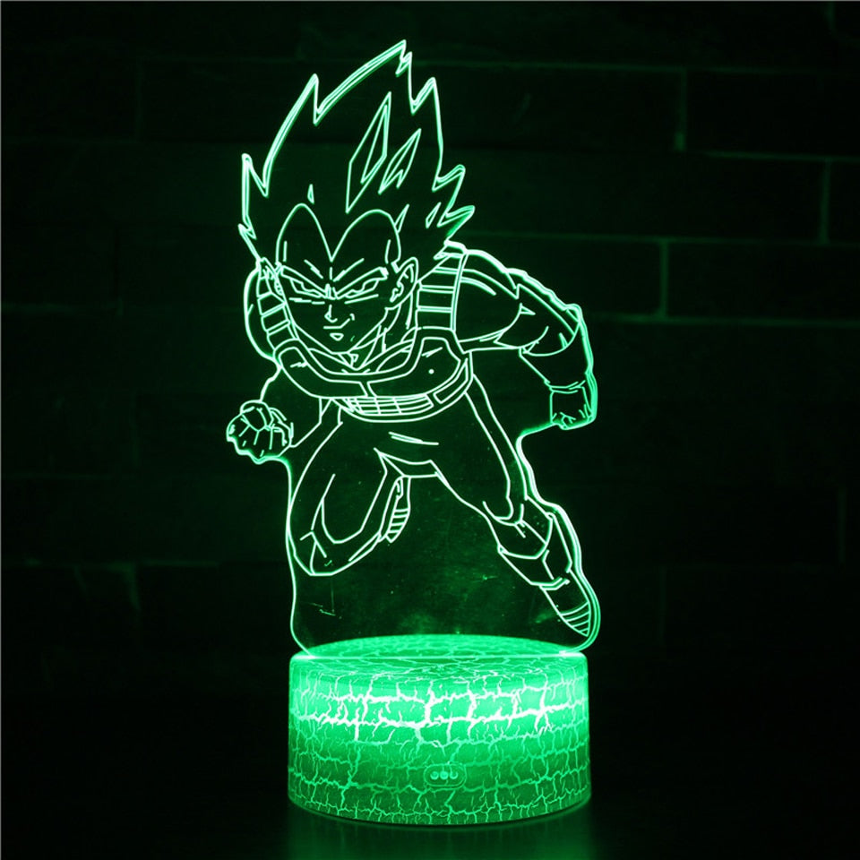 Anime 3D Lamp Night Light Boys Girls Manga Gift Touch Remote Control Led Color Changing Table Lamp Home Room Bedroom Desk Decor