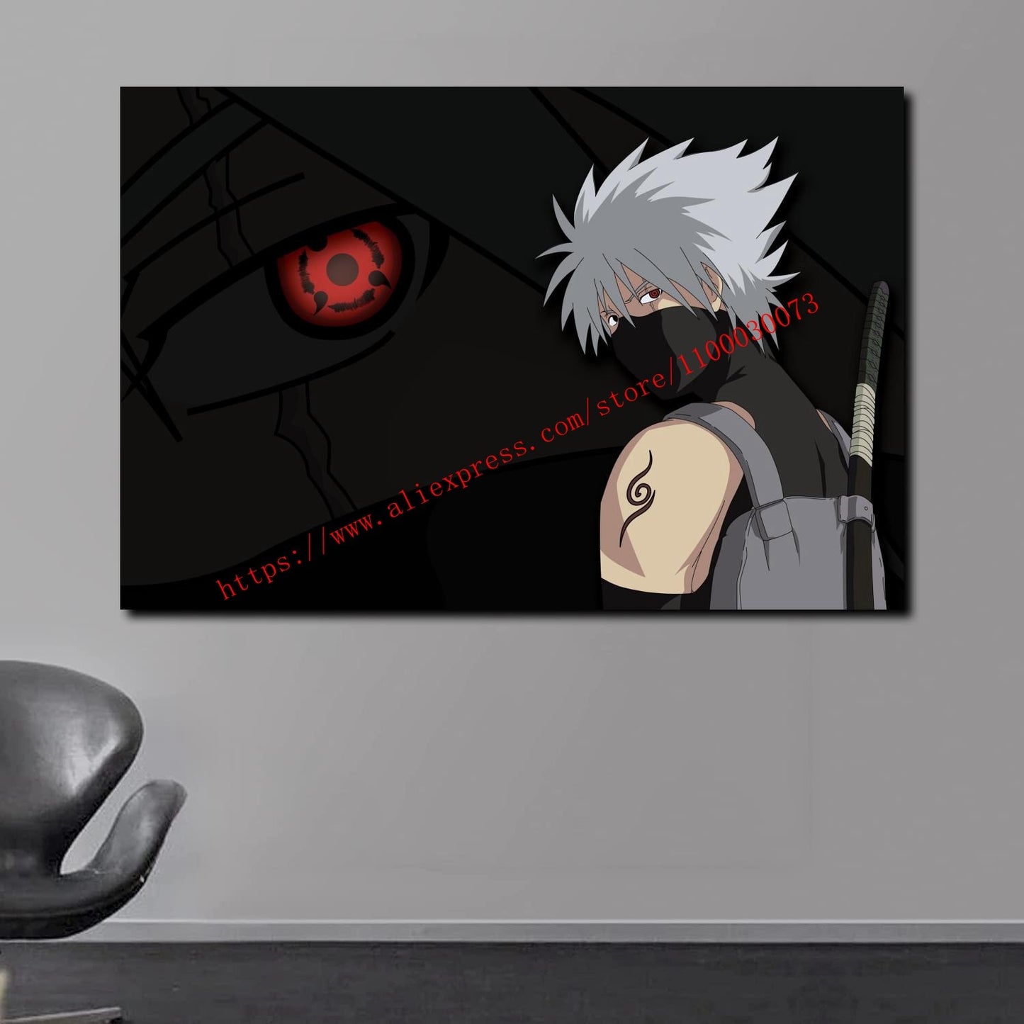 Boruto Uzumaki and Sasuke Anime Poster and Print Canvas Painting Set for Living Room Kids Room Decor Wall Mural