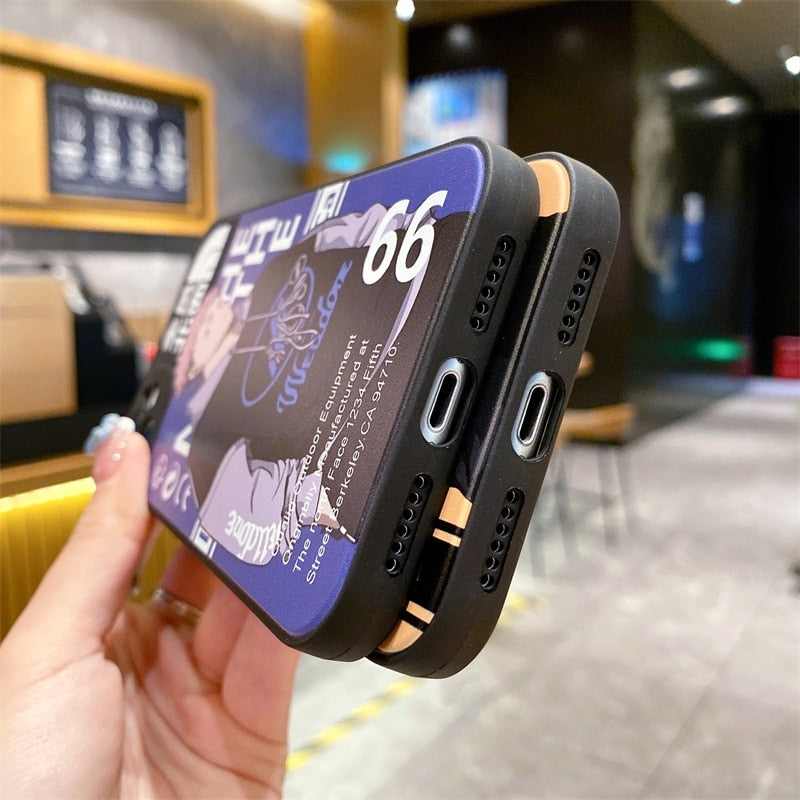 Cute Cartoon Jujutsu Kaisen Sweater Down Jacket Phone Case for IPhone 14 13 12 11 Pro X XS Max XR 7 8 Plus SE2 Gojo Satoru Cover