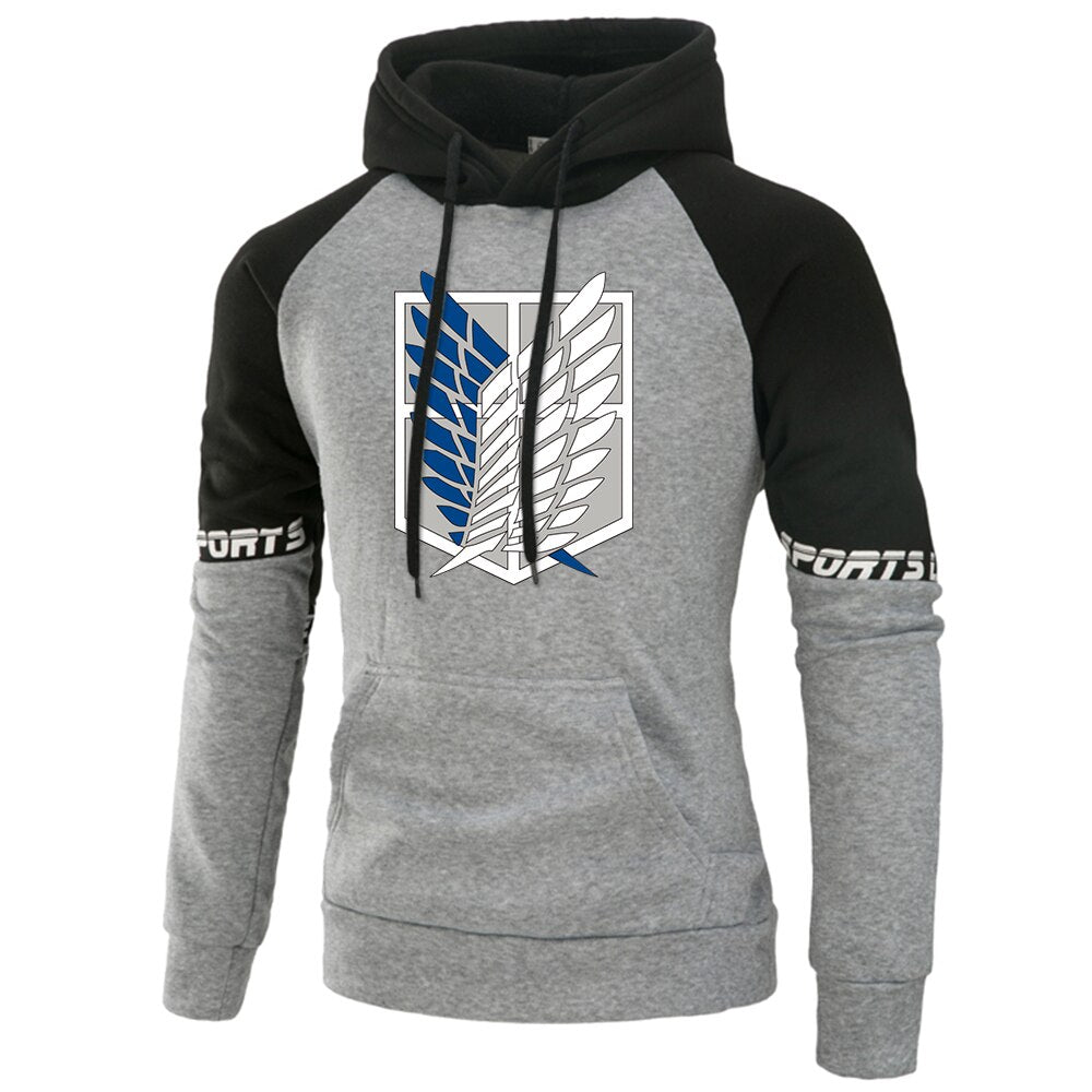 Attack on Titan Hoodie Wings Of Freedom Mikasa Mens Hoodies Japanese Anime Sweatshirt Men Pullover Autumn Winter Warm Streetwear