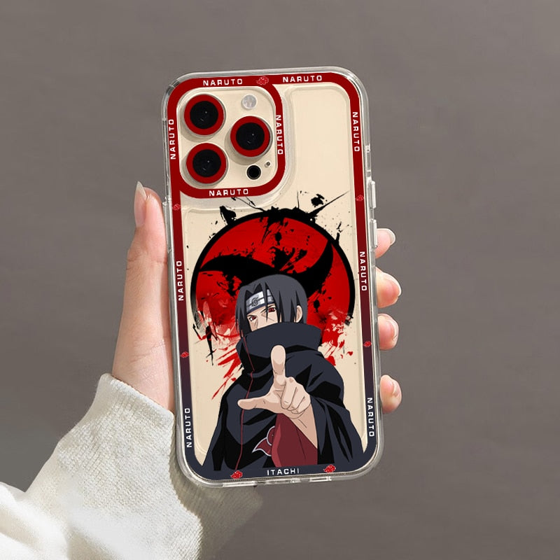 Anime Phone Case for iPhone 11 12 13 Mini 14 Pro Max transparent shell