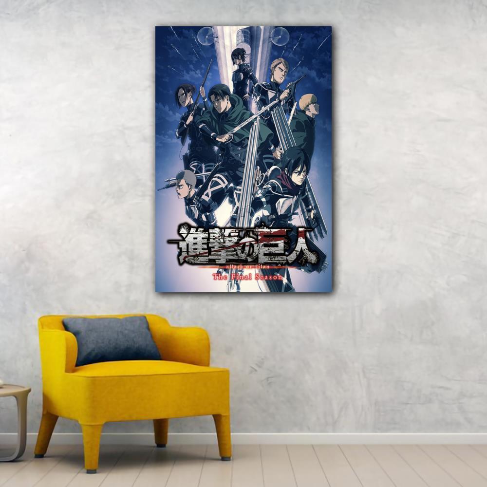 Anime Attack on Titan Canvas Art Poster and Wall Art Picture Print Modern Family bedroom Decor Posters