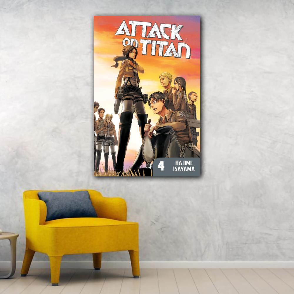 Anime Attack on Titan Canvas Art Poster and Wall Art Picture Print Modern Family bedroom Decor Posters