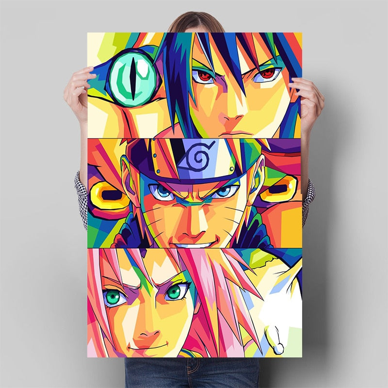 Japanese Anime Naruto Sakura Sasuke Poster Canvas Painting Wall Decoration Picture Cuadros Living Room Home Decor Mural