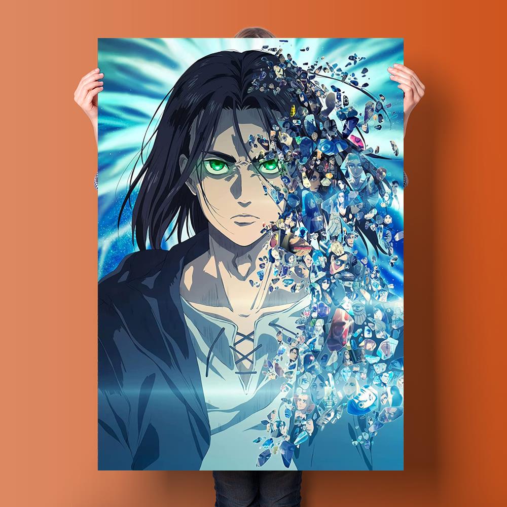 manga plus attack on titan poster Decorative Painting Canvas 24x36 Poster Wall Art Living Room Posters Bedroom Painting