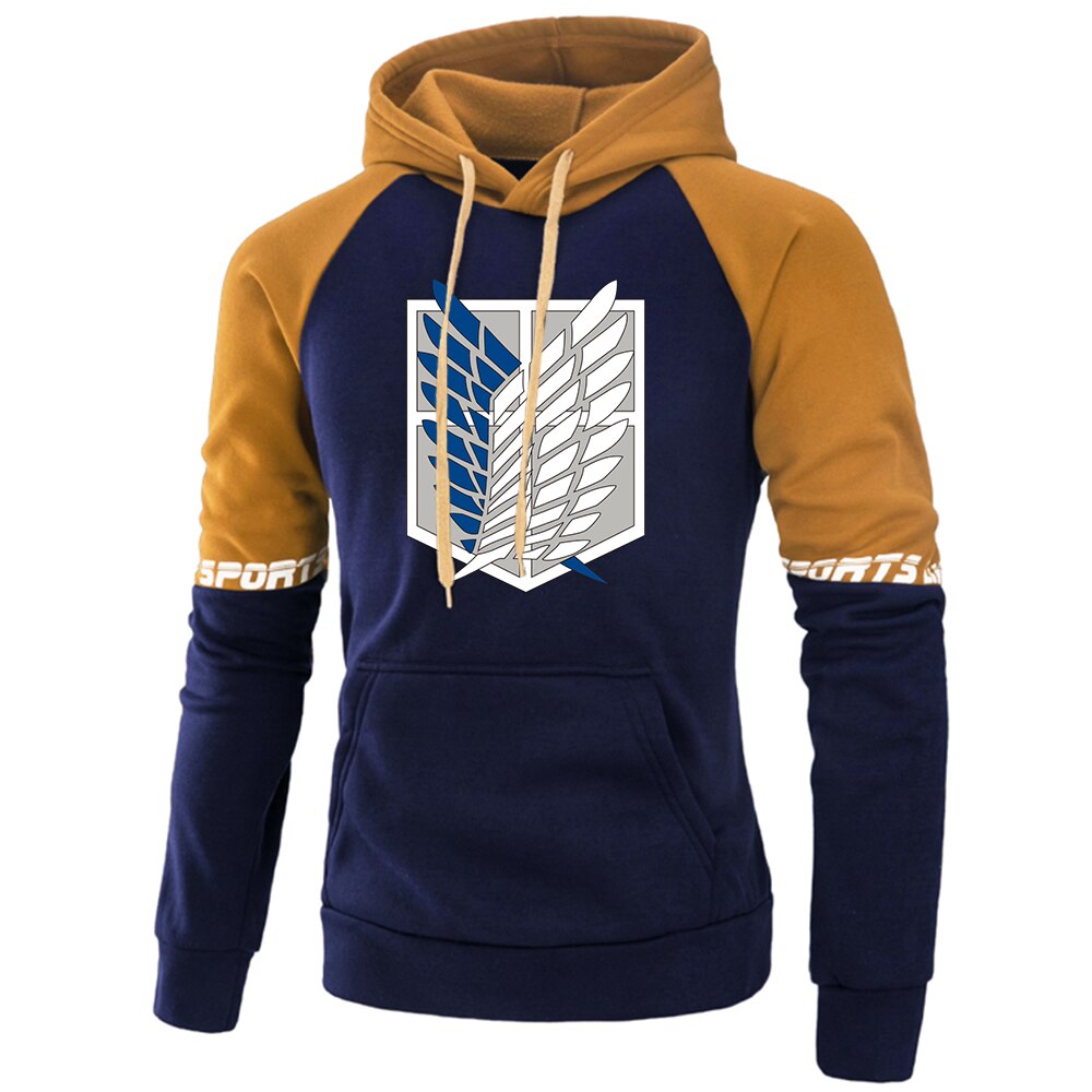 Attack on Titan Hoodie Wings Of Freedom Mikasa Mens Hoodies Japanese Anime Sweatshirt Men Pullover Autumn Winter Warm Streetwear
