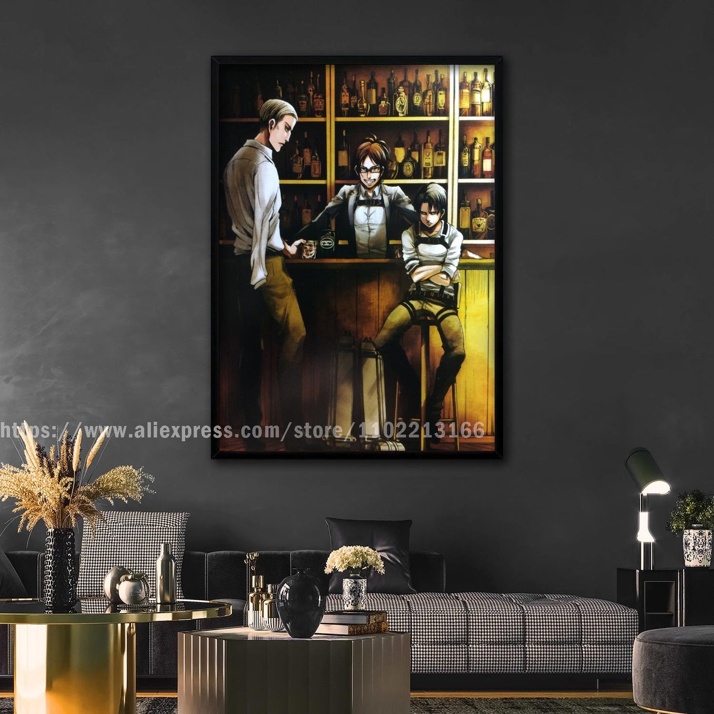 manga plus attack on titan poster Decorative Painting Canvas 24x36 Poster Wall Art Living Room Posters Bedroom Painting