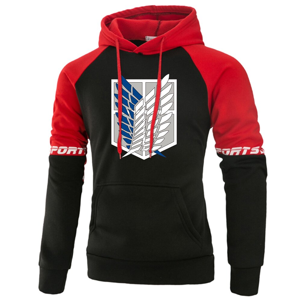 Attack on Titan Hoodie Wings Of Freedom Mikasa Mens Hoodies Japanese Anime Sweatshirt Men Pullover Autumn Winter Warm Streetwear