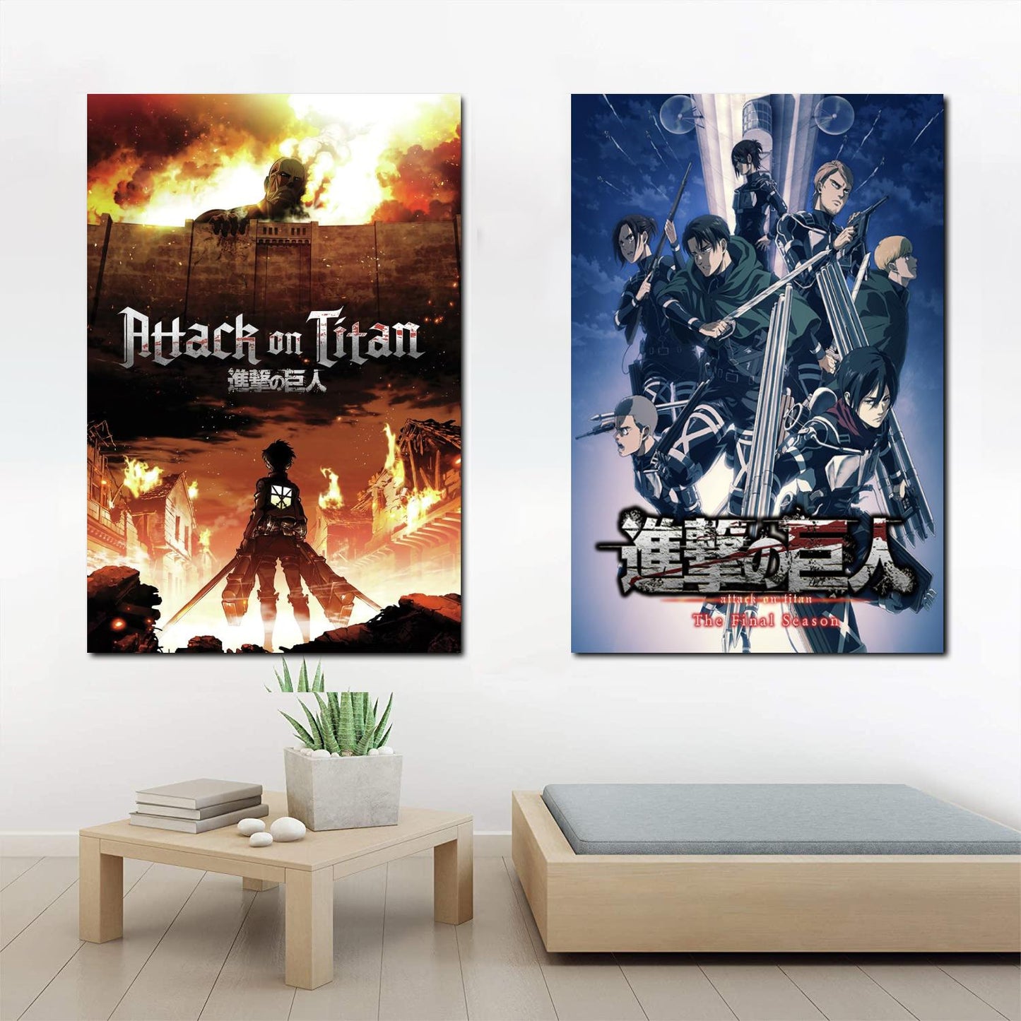 Anime Attack on Titan Canvas Art Poster and Wall Art Picture Print Modern Family bedroom Decor Posters