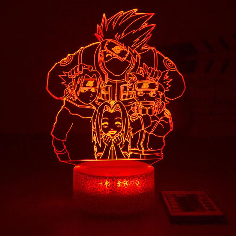 Naruto USB 3D Night Light Bedroom Bedside Decorative Lamp