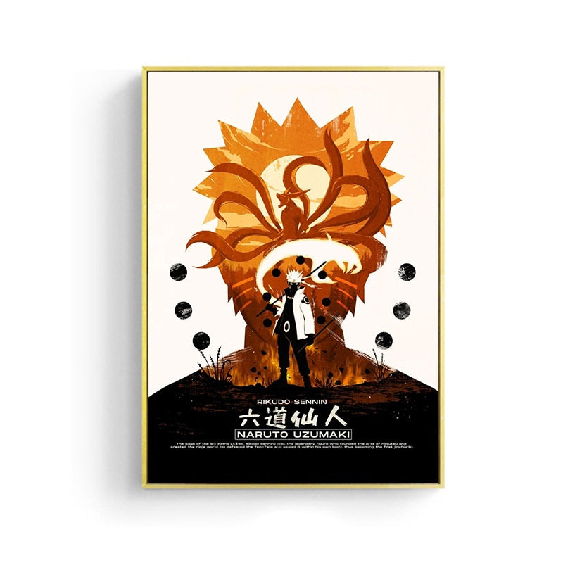 Naruto Anime Uzumaki Uchiha Itachi Canvas Poster Abstract Wall Art Print Mural Children Gift for Modern Living Room Deco