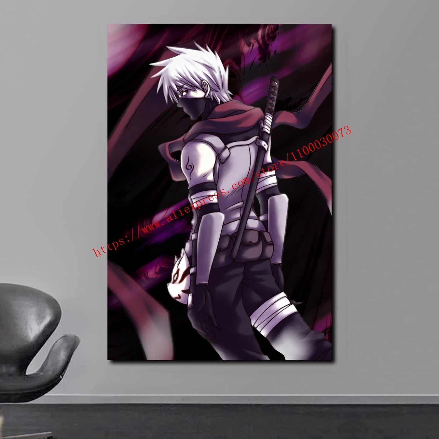 Boruto Uzumaki and Sasuke Anime Poster and Print Canvas Painting Set for Living Room Kids Room Decor Wall Mural