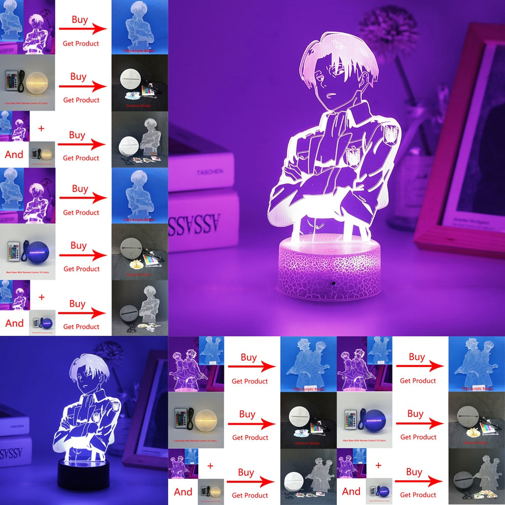 Attack On Titan LED Night Light Anime
