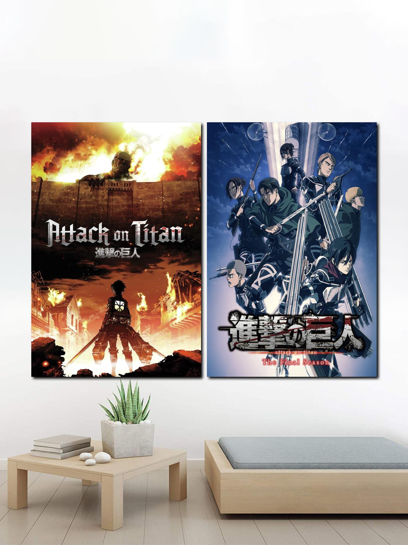 Anime Attack on Titan Canvas Art Poster and Wall Art Picture Print Modern Family bedroom Decor Posters