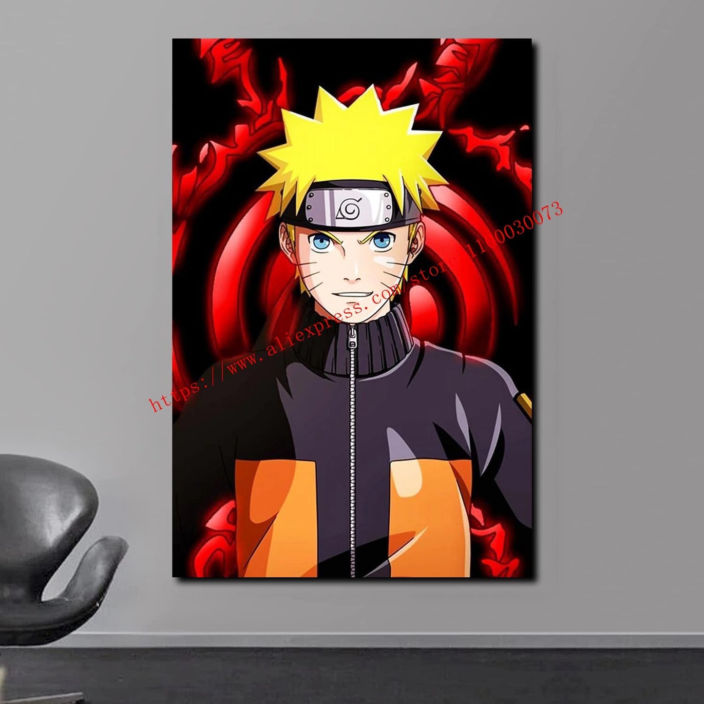 Boruto Uzumaki and Sasuke Anime Poster and Print Canvas Painting Set for Living Room Kids Room Decor Wall Mural