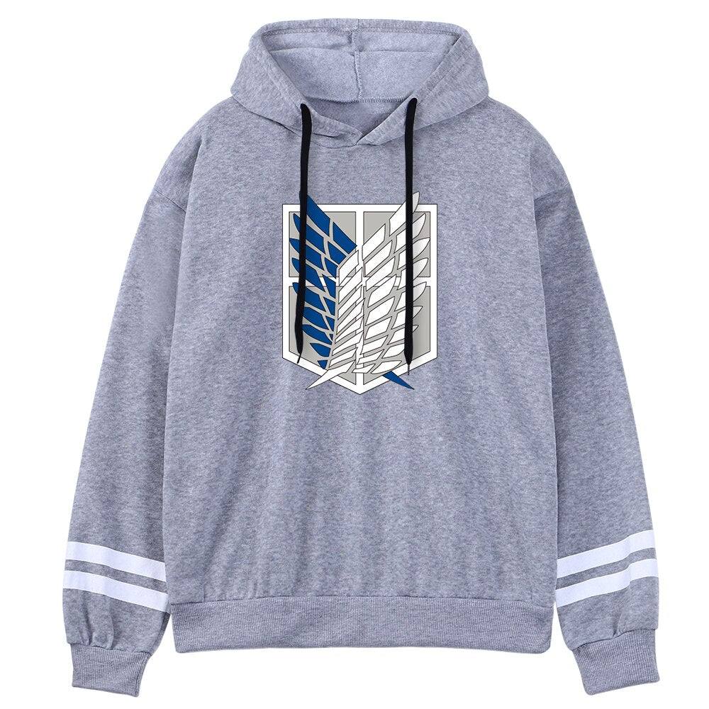 Attack on Titan Hoodie Wings Of Freedom Mikasa Mens Hoodies Japanese Anime Sweatshirt Men Pullover Autumn Winter Warm Streetwear