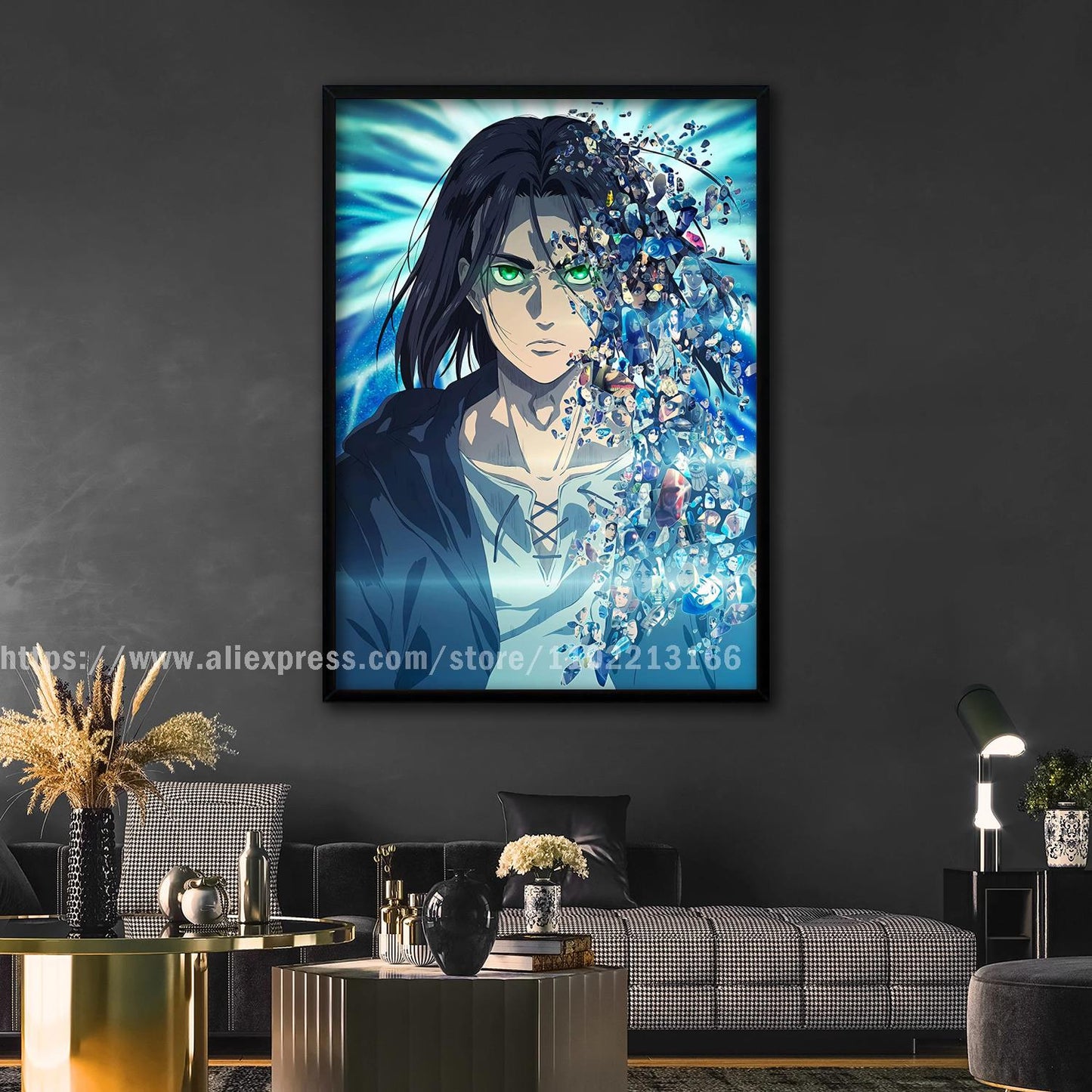 manga plus attack on titan poster Decorative Painting Canvas 24x36 Poster Wall Art Living Room Posters Bedroom Painting
