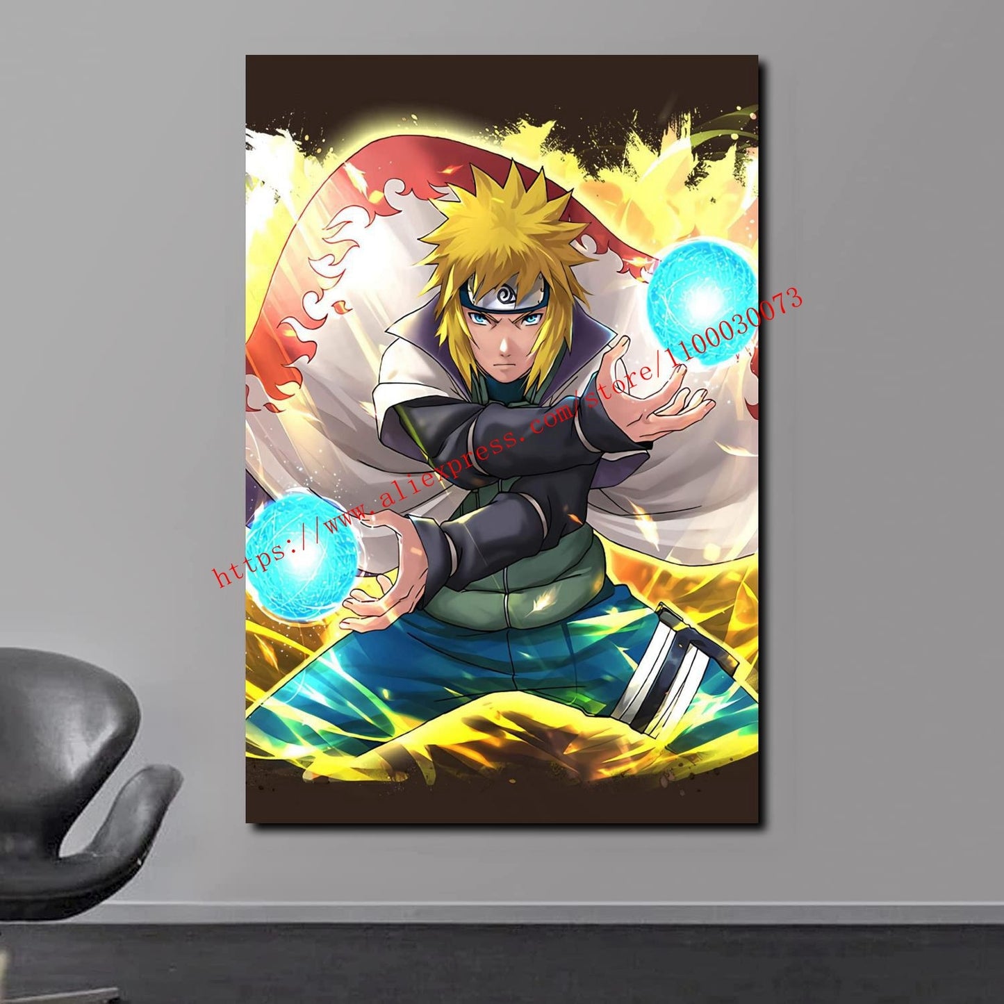 Boruto Uzumaki and Sasuke Anime Poster and Print Canvas Painting Set for Living Room Kids Room Decor Wall Mural