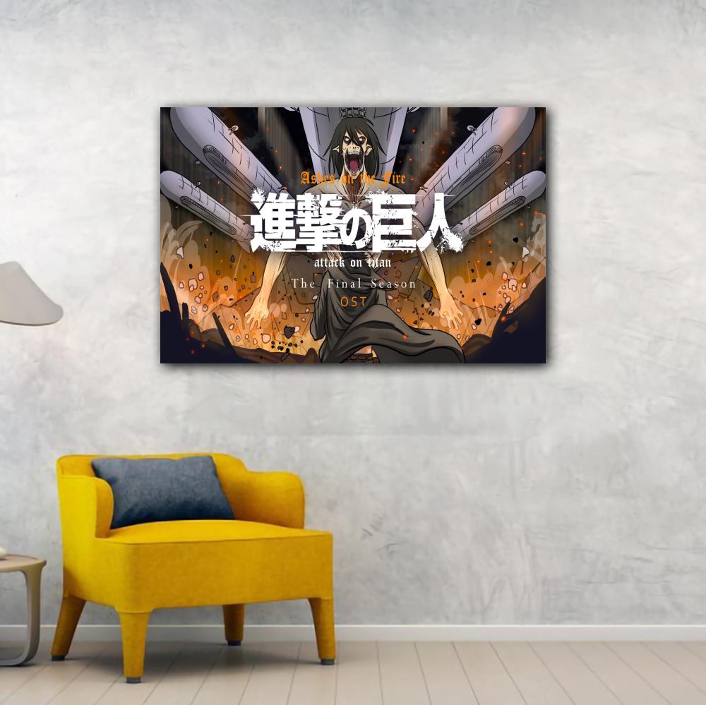 Anime Attack on Titan Canvas Art Poster and Wall Art Picture Print Modern Family bedroom Decor Posters