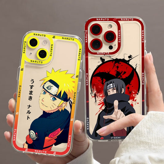 Anime Phone Case for iPhone 11 12 13 Mini 14 Pro Max transparent shell