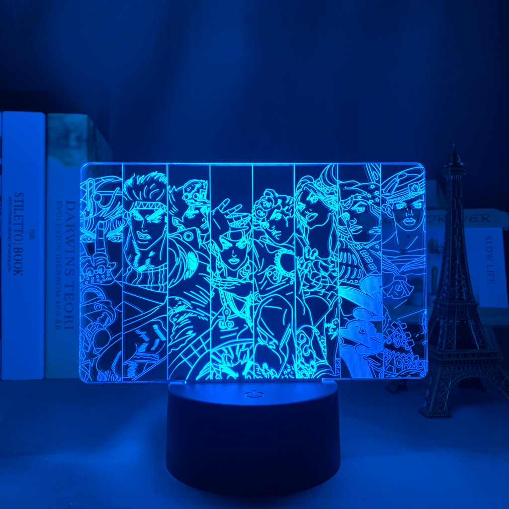 3d Multicolor Anime Lamp/Light