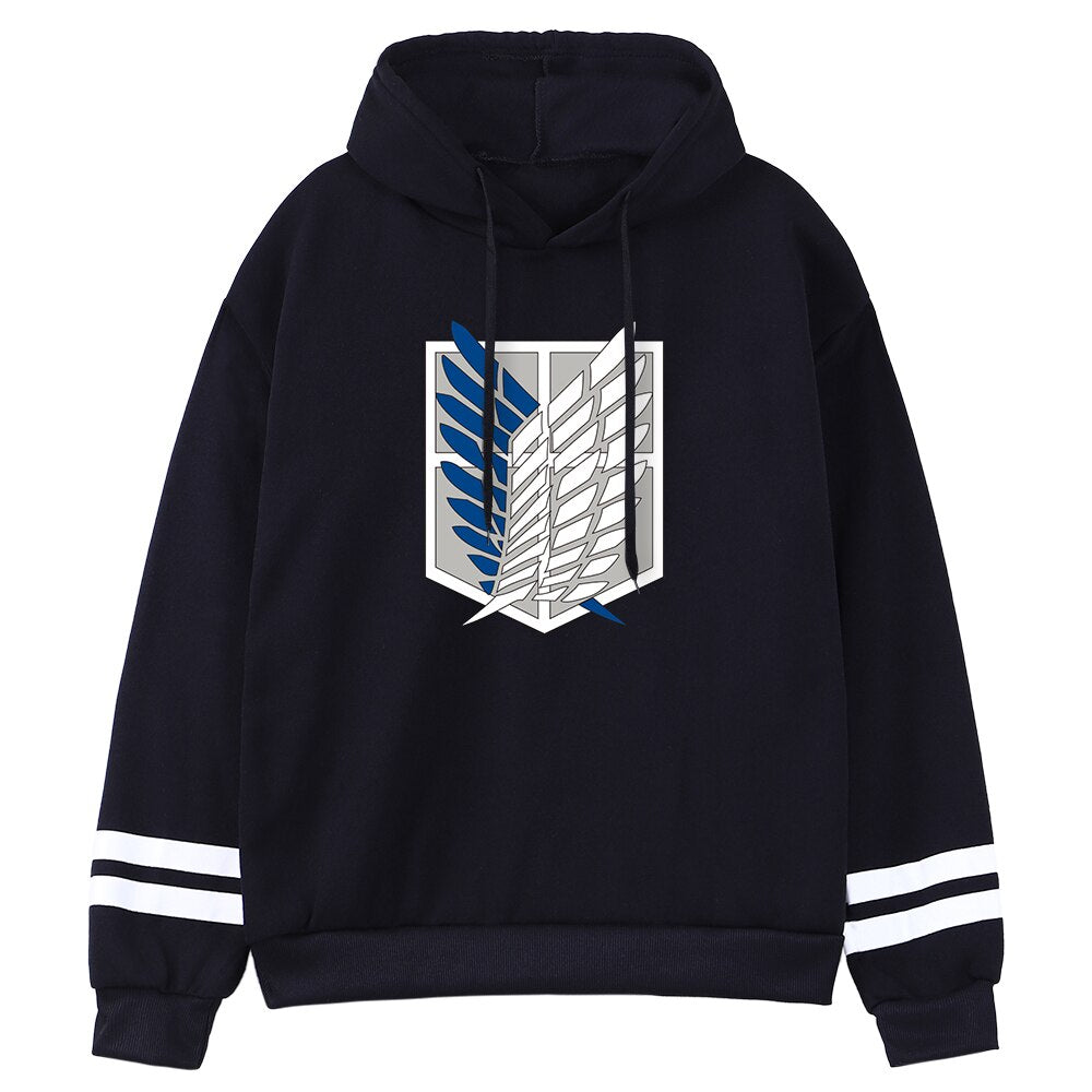 Attack on Titan Hoodie Wings Of Freedom Mikasa Mens Hoodies Japanese Anime Sweatshirt Men Pullover Autumn Winter Warm Streetwear