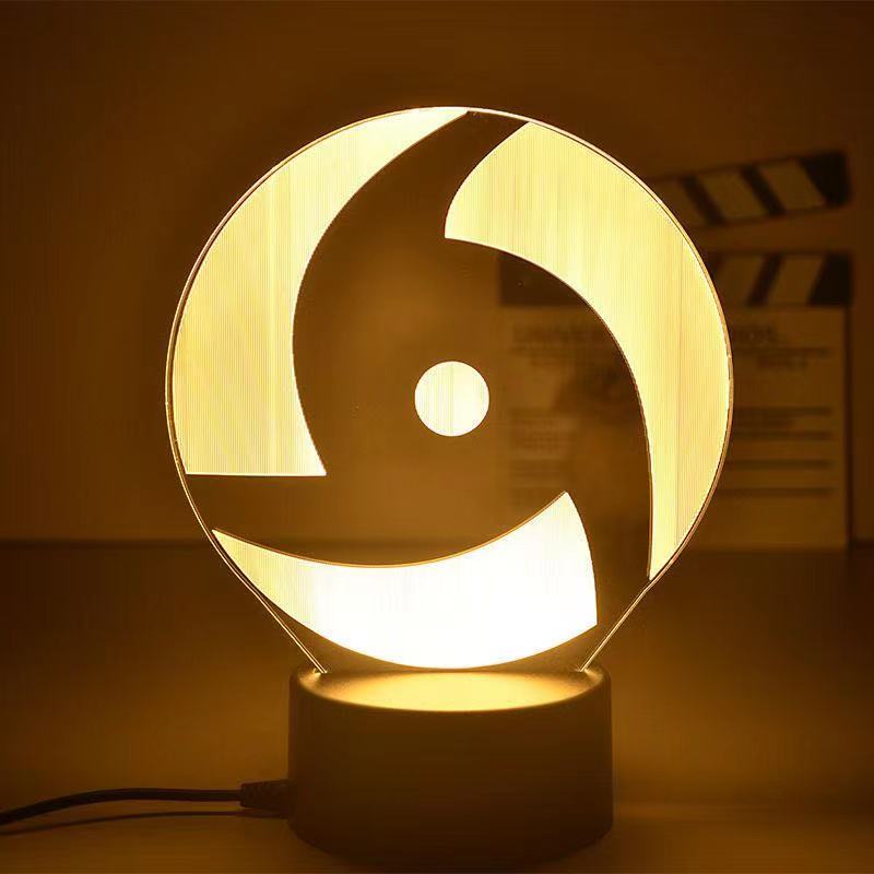 Naruto Uzumaki LED Night Light Toys Akatsuki Kakashi Hatake Kids Bedroom Nightlight Itachi Uchiha 3d Lamp Toys Gift