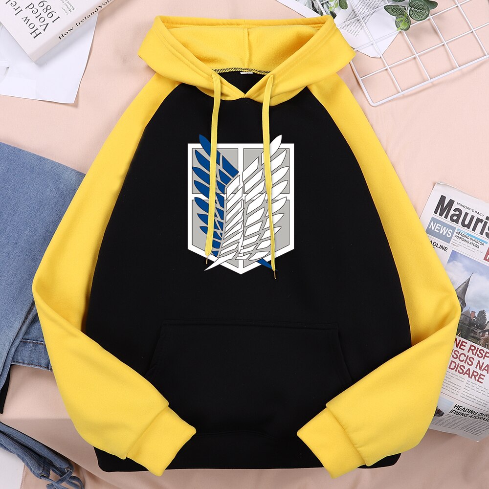Attack on Titan Hoodie Wings Of Freedom Mikasa Mens Hoodies Japanese Anime Sweatshirt Men Pullover Autumn Winter Warm Streetwear