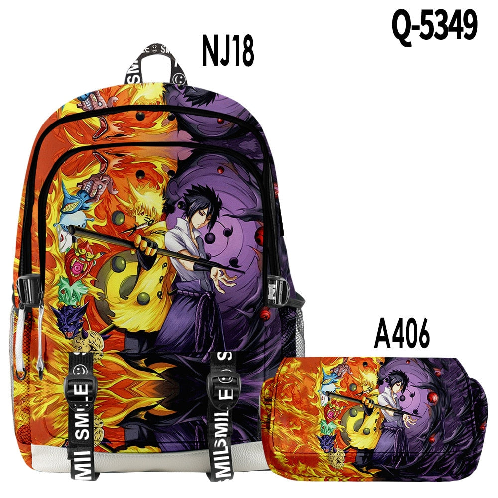 36 Styles Anime Backpack + Pencil Case